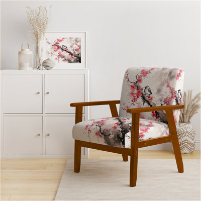 Chaise d'appoint rembourrée japonaise