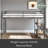 Loft Bed With Easy Climbing Ladder And Guardrails, Loft Bed Frame For Bedroom