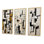 «Garden Of Urban Groove Abstract Geometrics VI», 3 pièces sur toile