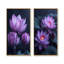Ensemble de 2 impressions murales mauves et grises-167528162-167528164-167528170