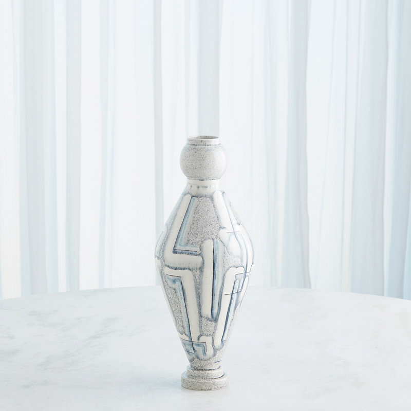 Ceramic / Porcelain Table Vase, Overall Height-  18"