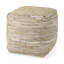 Pouf 0H en cuir et jute-2020789382