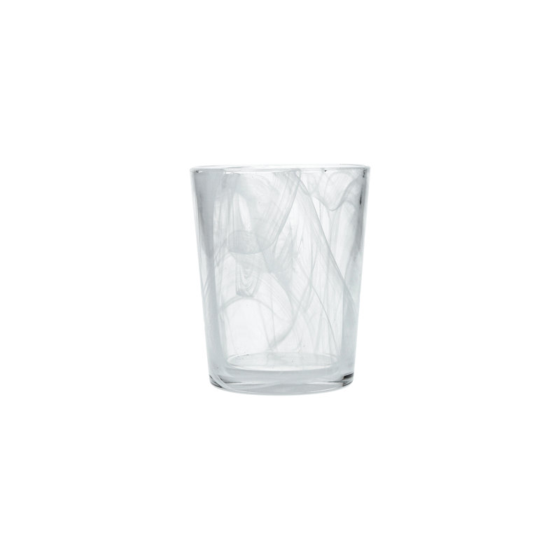 Fortessa Swirl Glass, 11 Oz. DOF, Swirl Ink, White