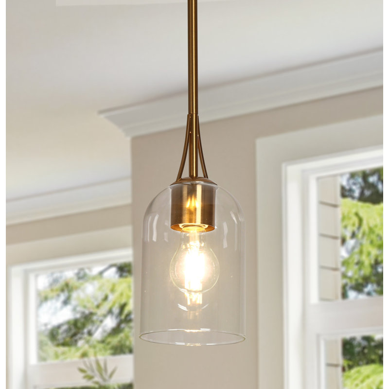 Sia 1 - Light Polished Brass Pendant