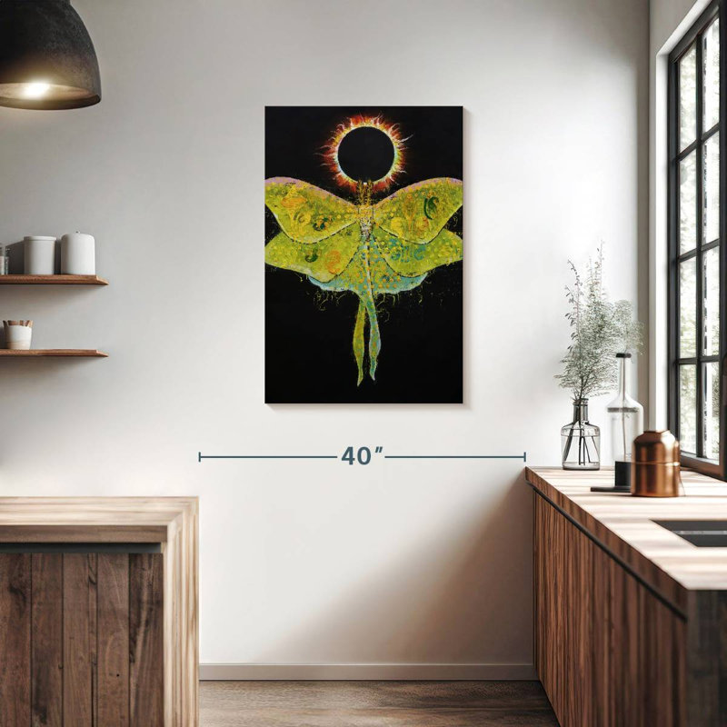 Luna Moth Eclipse, 36" H x 24" W
