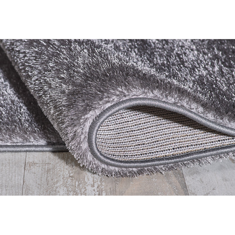 Hagerstown Solid Colour Shag Area Rug, Rectangle 80 x 150cm