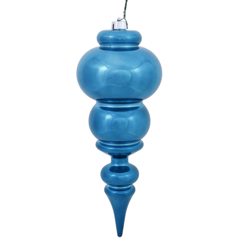 Ornement de Noël 14 po faîteau, Turquoise