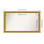 Townhouse Gold Non-Beveled Bathroom Wall Mirror-1016737476