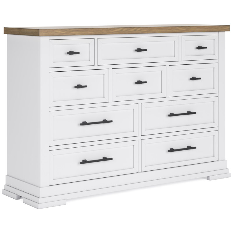 Commode Taffenbrook, Blanc/naturel