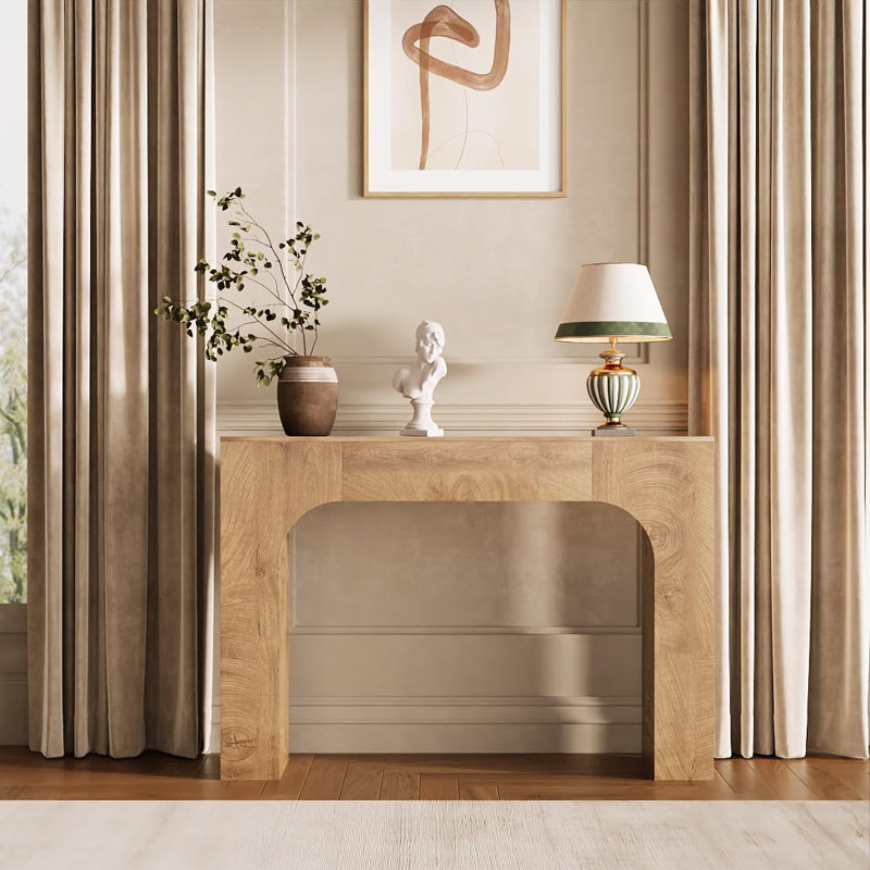 Longue table console, table de canapé rectangulaire en bois derrière le canapé, table de vestibule industrielle pour vestibule, tables de maison de campagne pour chambre à coucher, salon