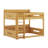 Queen Over Queen Bunk Bed With Storage Shelves And USB Ports-1168751995