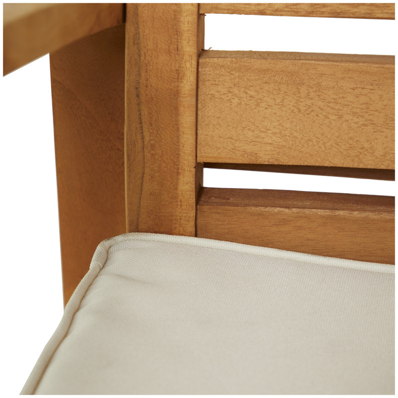Eastview 43'' Wood Outdoor Bar Stool with Cushion