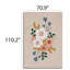 Tapis en velours à motif floral Lunick