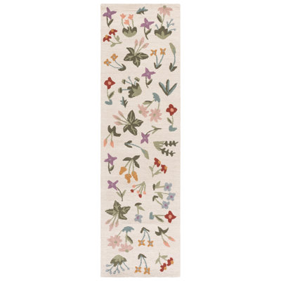 Hand-Tufted Wool Floral Outdoor Rug
