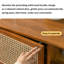 Meuble télé en rotin de style japonais-107197178-107197179