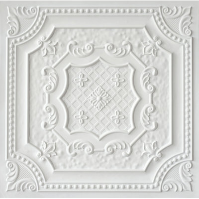Elizabethan Shield 2 Ft. X 2 Ft. Drop-In Or Glue-Up PVC Ceiling Tile