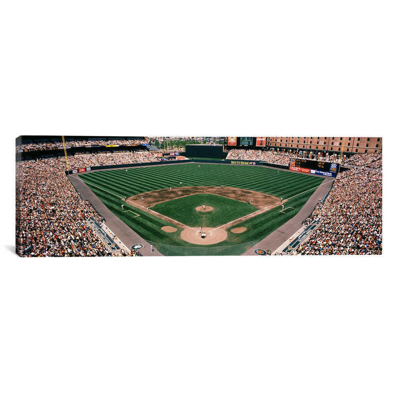 Camden Yards Baseball Field Baltimore MD par Panorami Images - impression, H 24 po x l 72 po x P 1,5 po, Sans cadre