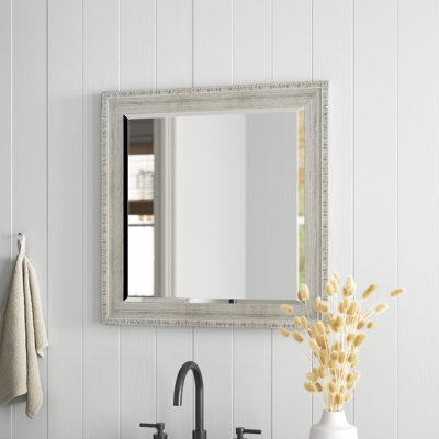 Miroir de coiffeuse rustique biseauté