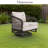 Asheville Patio Swivel Aluminum Club Chairs Lounge Chairs With Cushions