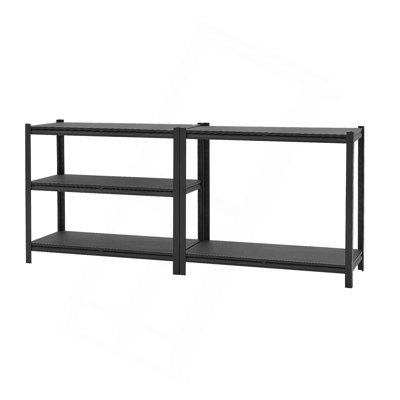 Tablettes de rangement réglables à 5 niveaux, capacité de 3 000 lb, étagère de rangement robuste pour garage, étagère utilitaire en métal, pour la cuisine du sous-sol du garage, l 40,55 po x P 18,31 po x H 71,38 po