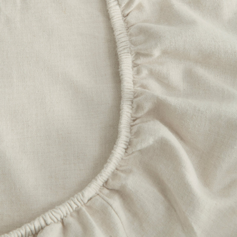 Flannel Marl Sheet Set, Full Sheet Set, Oat