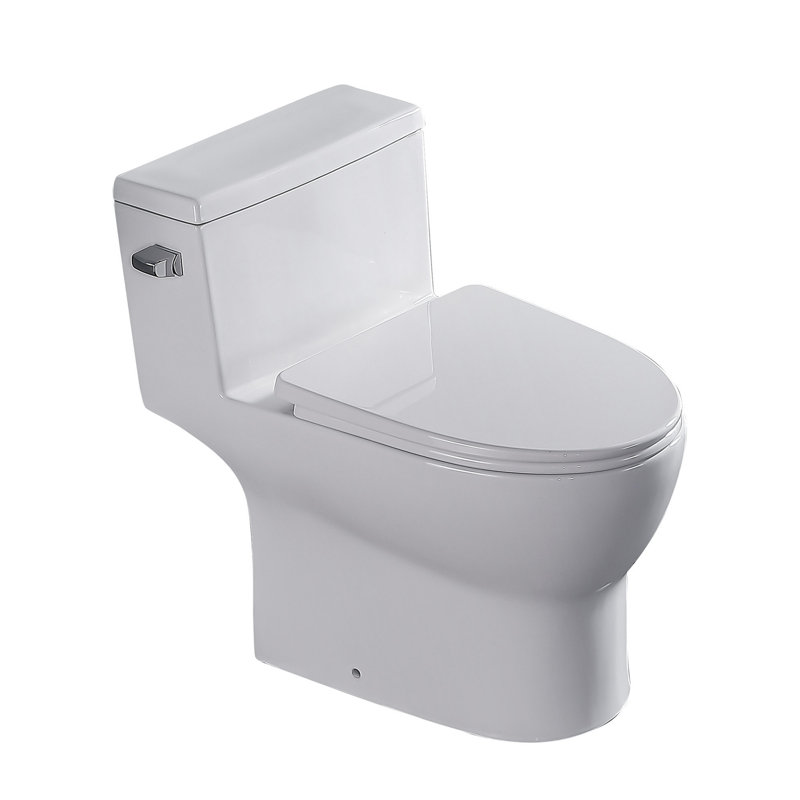 Toilette monobloc en céramique à une chasse avec siège cloisonné