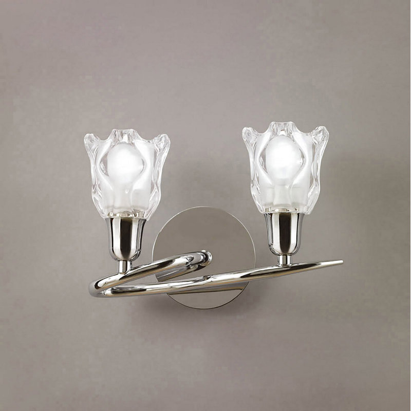 Watchman Chrome Armed Sconce, Chrome, No