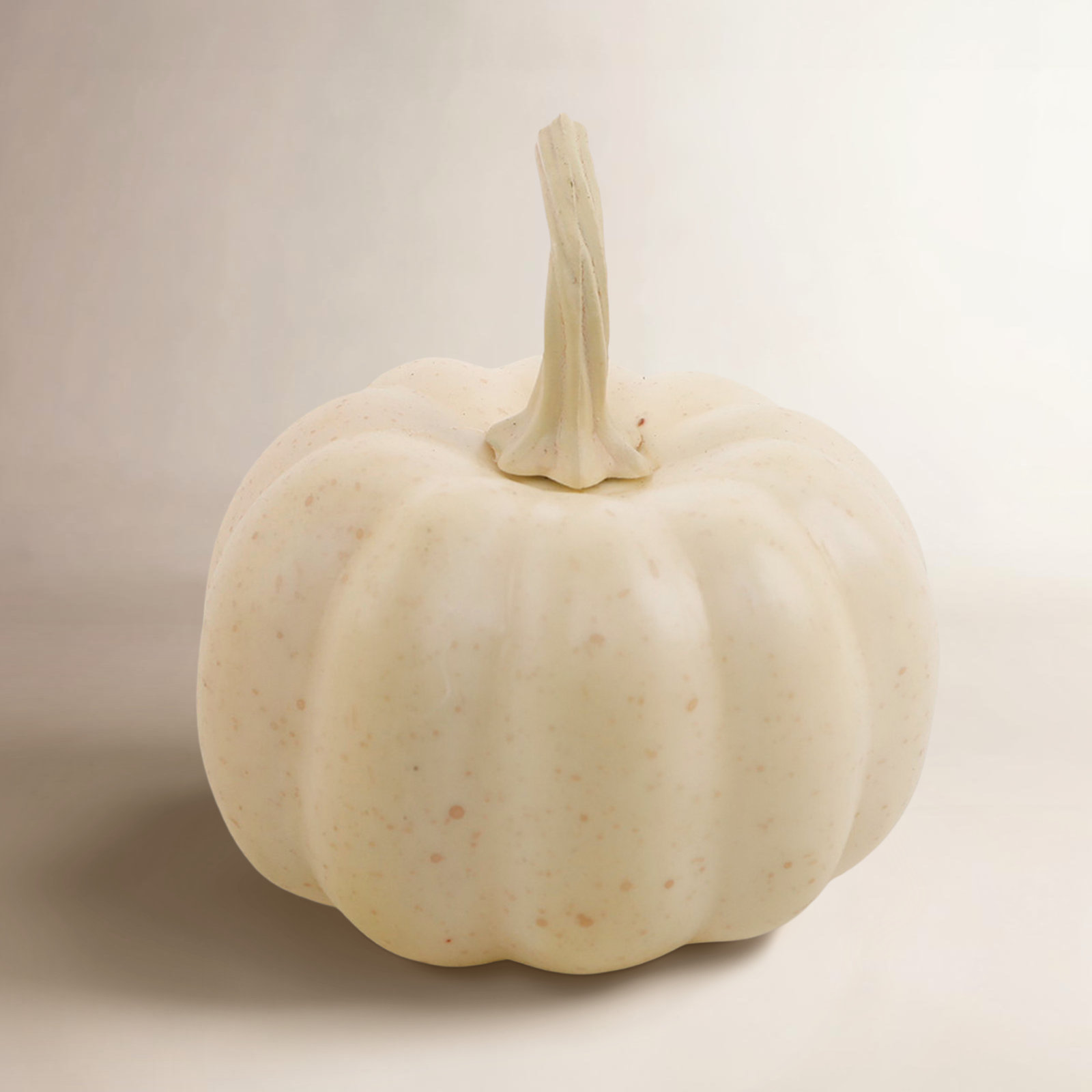 Decorative Pumpkin Fall Accent, Cream