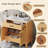 Rattan Bathroom Vanity with Ceramic Sink-581238499