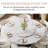 59" Round Marble Dining Table with Turntable