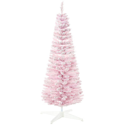 5' Snow Flocked Artificial Pencil Christmas Tree