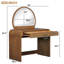 Meuble-lavabo autoportant 39 po avec 1 tiroir et miroir tactile-245035610