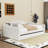 Twin Size Velvet Daybed with USB Charging Ports and Twin Trundle-548394442