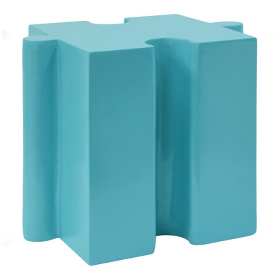 Puzzle Art Side Table, Modular Concave Edge Table - Buy Singles Or Combine For Custom Layouts, Indoor & Outdoor