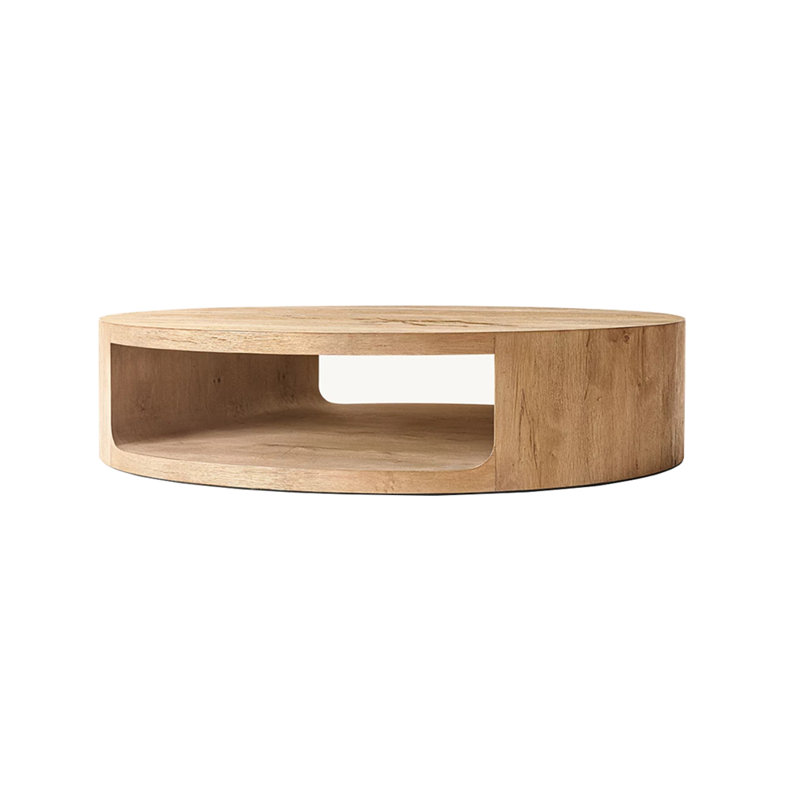 Table basse simple de style américain, Burlywood