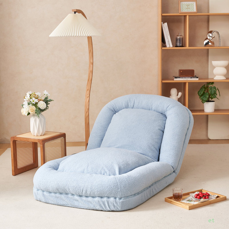 Triple Fold Down Sofa Bed, Blue