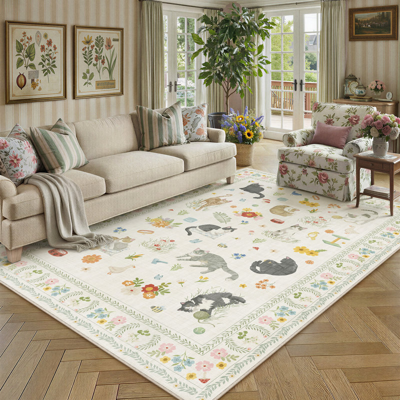 Tapis pour chat Paw & Petal, Beige, Rectangulaire 3 pi x 5 pi