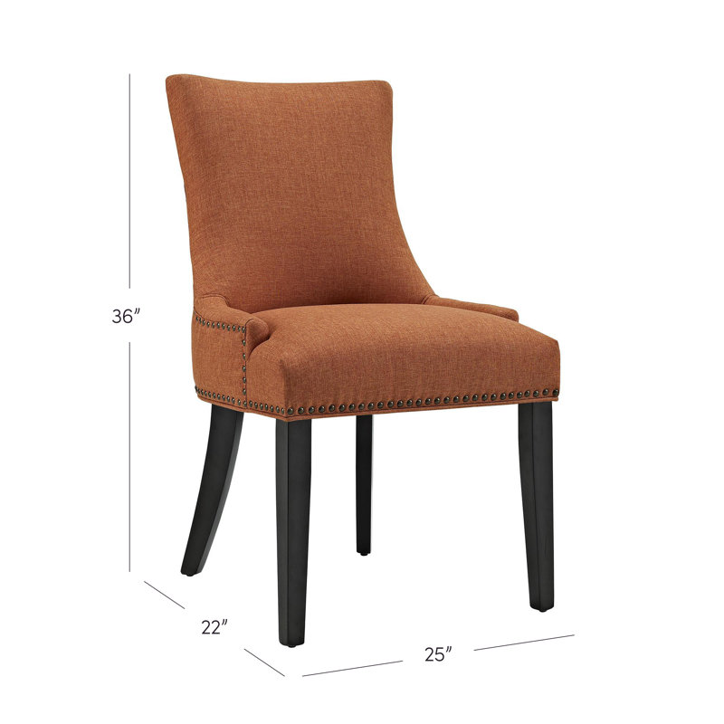 Modway Porch & Den Helen Fabric Upholstered Dining Chair , Wheatgrass, 1