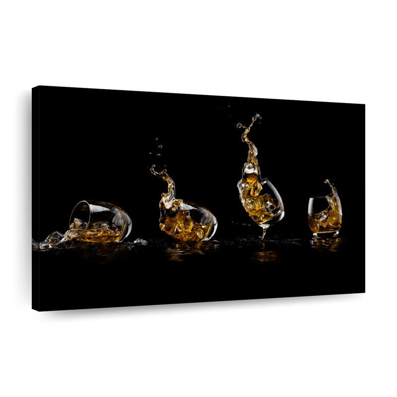 " Glasses Of Scotch " by SodaPopArt, 30" H x 45" W x 1.25" D