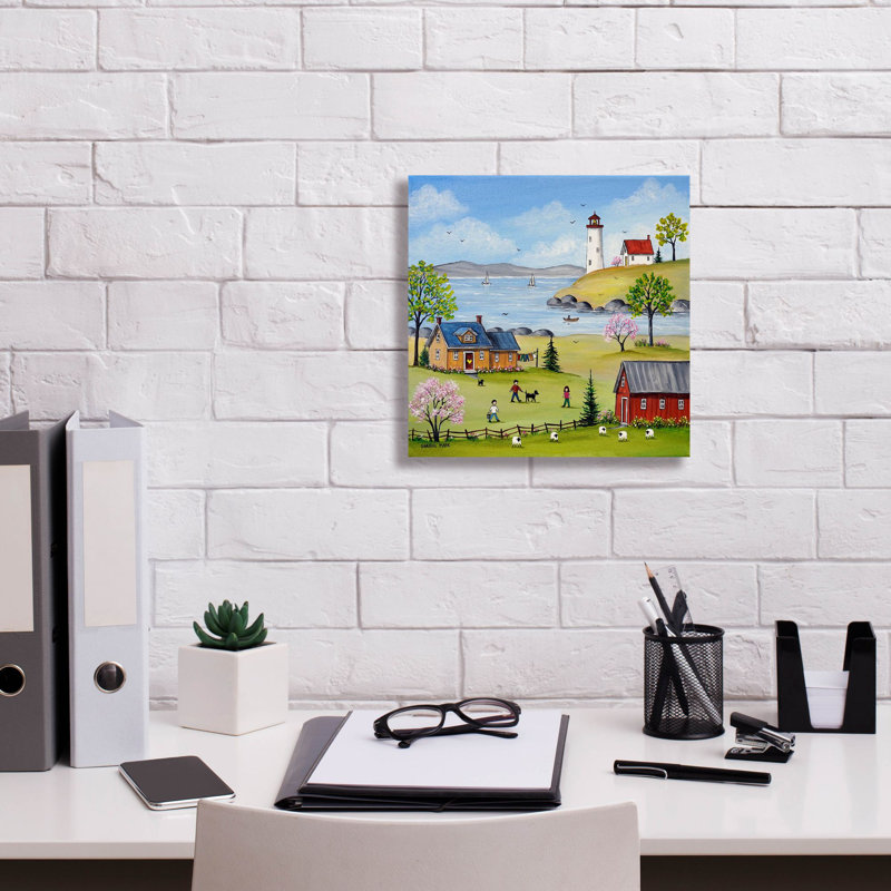 «Drost at the bay on Canvas» par Sharon Mark, reproduction, H 12 po x l 12 po x P 0,75 po