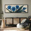 Grande impression sur toile encadrée, reproduction florale abstraite pour décoration chic et moderne-119328989-119328991