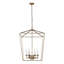 Lustre géométrique à cage ouverte 6 lumières