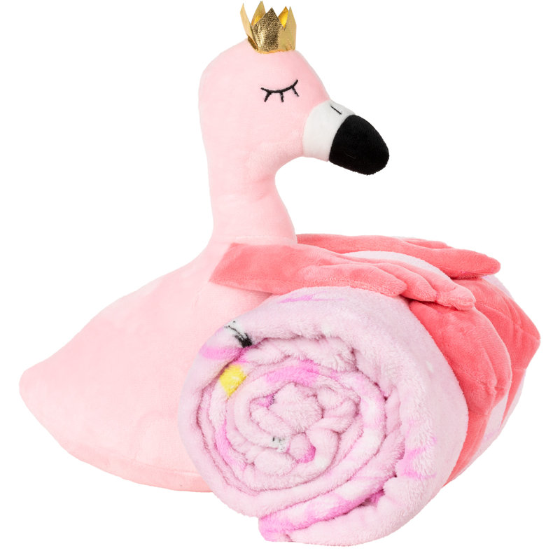  Ensemble de jetés 2 pièces Flamingo