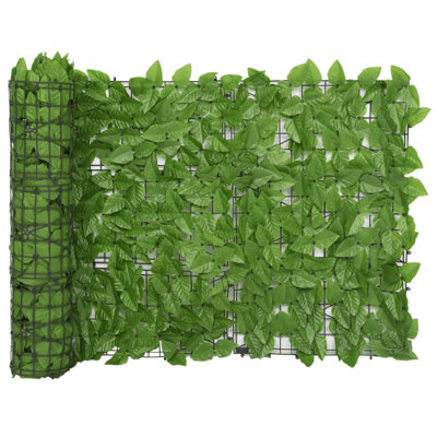Écran d'intimité pour balcon avec feuilles artificielles vidaXL