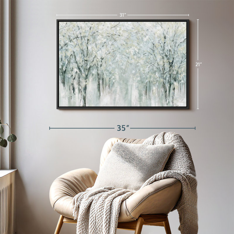 Cold Winter Mist Canvas Print, 21" H x 31" W