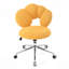 Chaise pivotante à 360° et réglable en hauteur, tissu effet peluche, chaise de bureau pour la maison-277794813