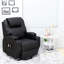 86cm Wide Faux Leather Lift Assist Home Theatre Recliner with Massager-37674069-37674073