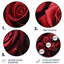 Rose rouge et rose éternelle beauté IV - Décoration florale ronde en métal-109733665