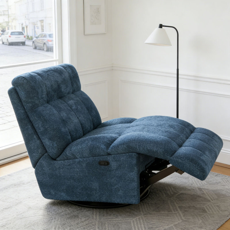Fauteuil inclinable et pivotant à 360 °, Bleu