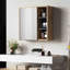600mm W 600mm H Wall Mounted Required Framed Medicine Cabinet With Mirror And Shelf